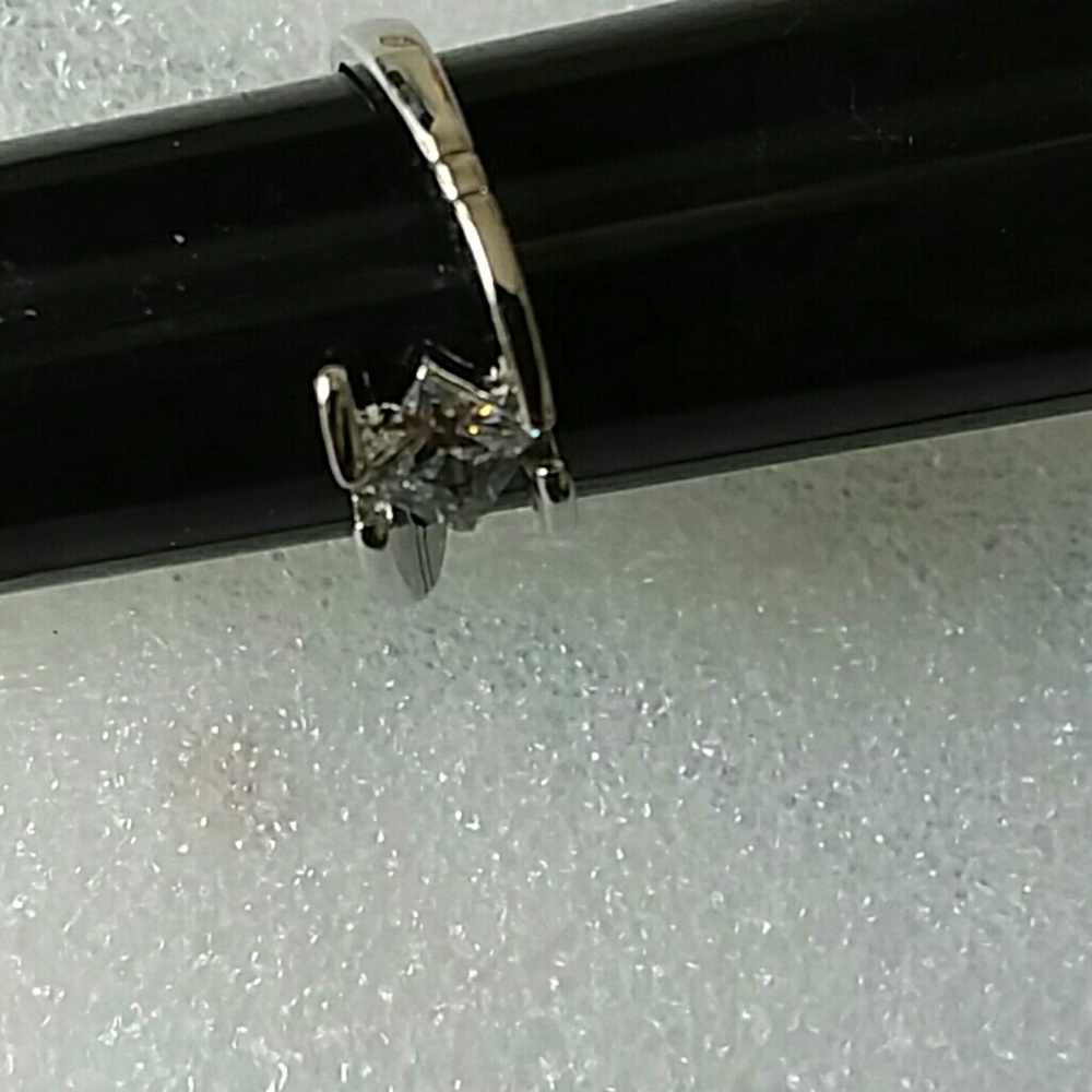 Size,8 Cz Gemstone Ring 925 Simulated Diamonds - image 4